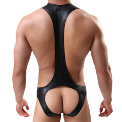 MenSexyWear Singlet Backless Totomoto Noir